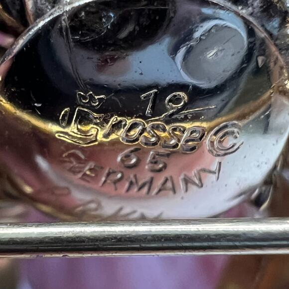 1965 Vintage GROSSE Germany DIOR Braided Spray Brooch Costume Jewelry - Picture 8 of 8